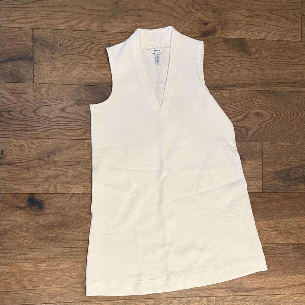 SPANX White V-Neck dress